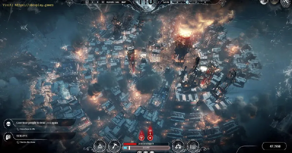 Frostpunk: How to keep high production