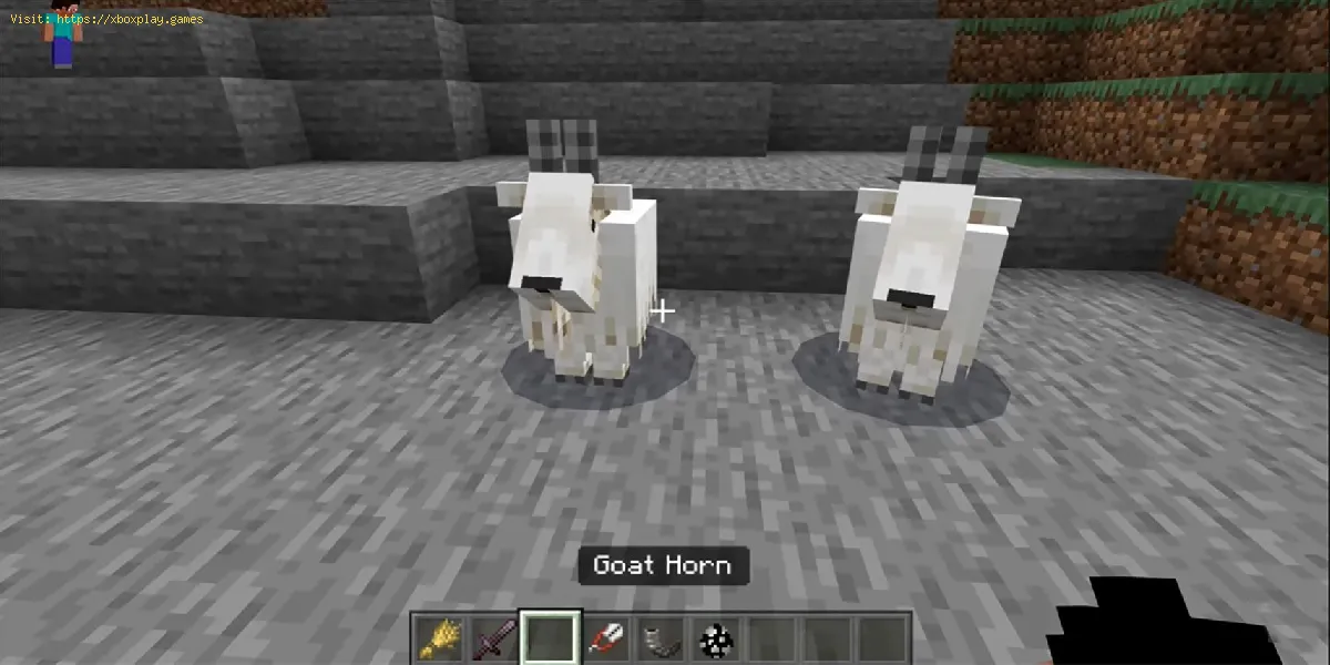 Minecraft : obtenir des cornes de chèvre
