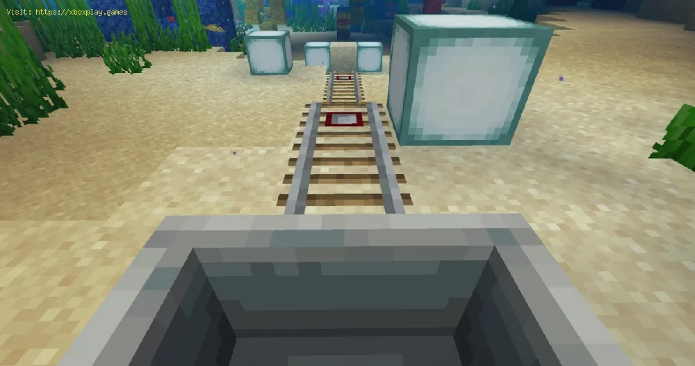 Minecraft: Minecart underwater