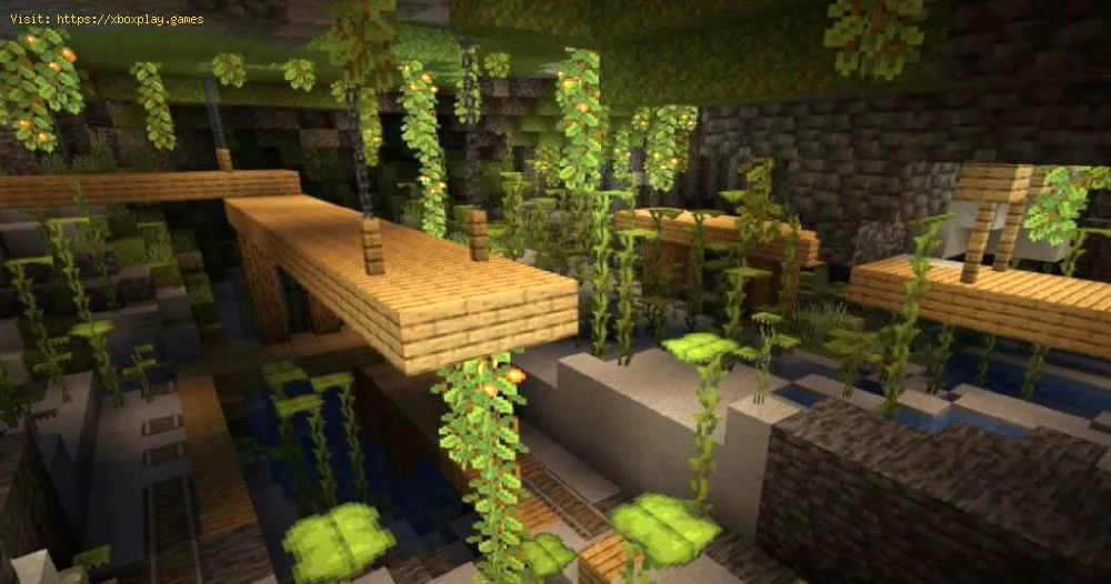 Minecraft: 緑豊かな洞窟の場所