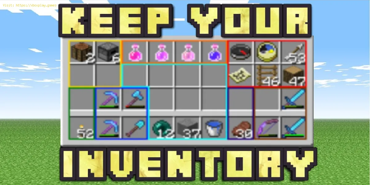 Minecraft : Comment obtenir votre inventaire lorsque vous mourez