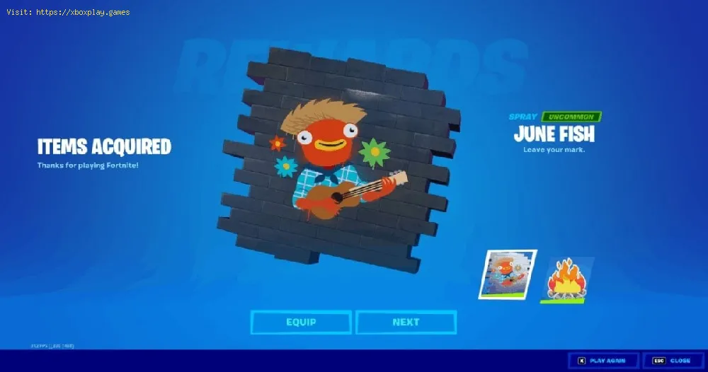 Fortnite: How To Get The June Fish Spray