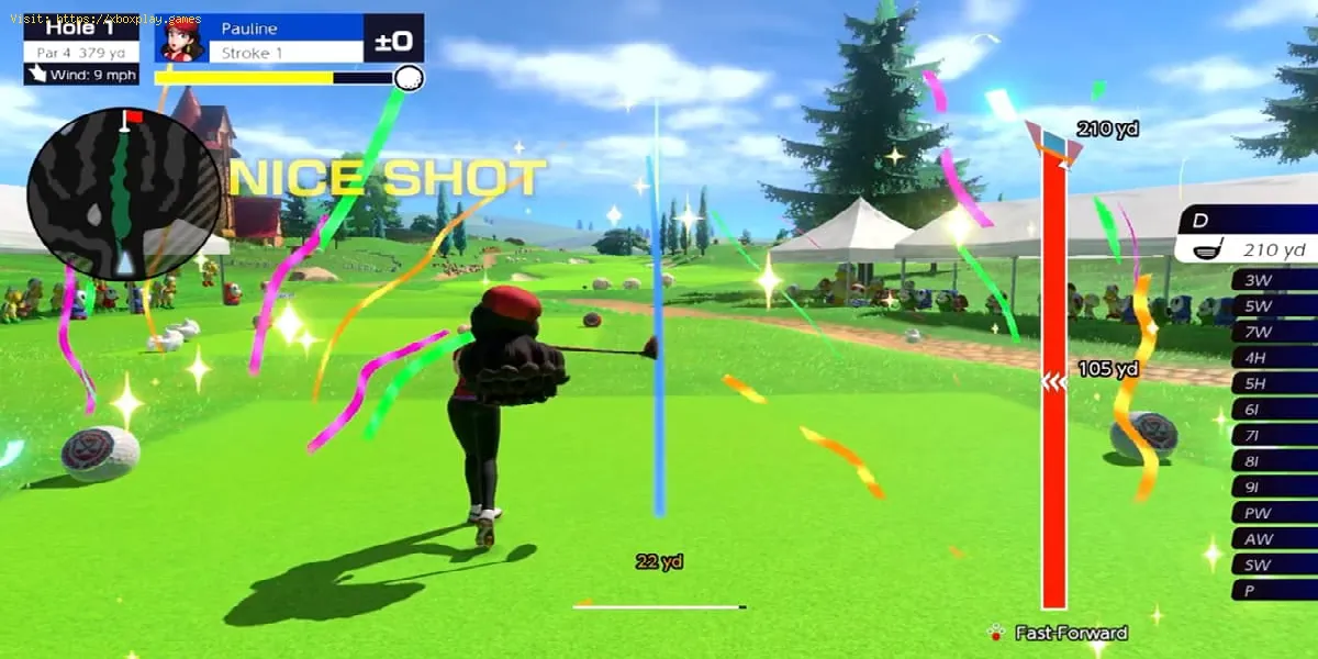 Mario Golf Super Rush: Wie man einen Schuss kurvt