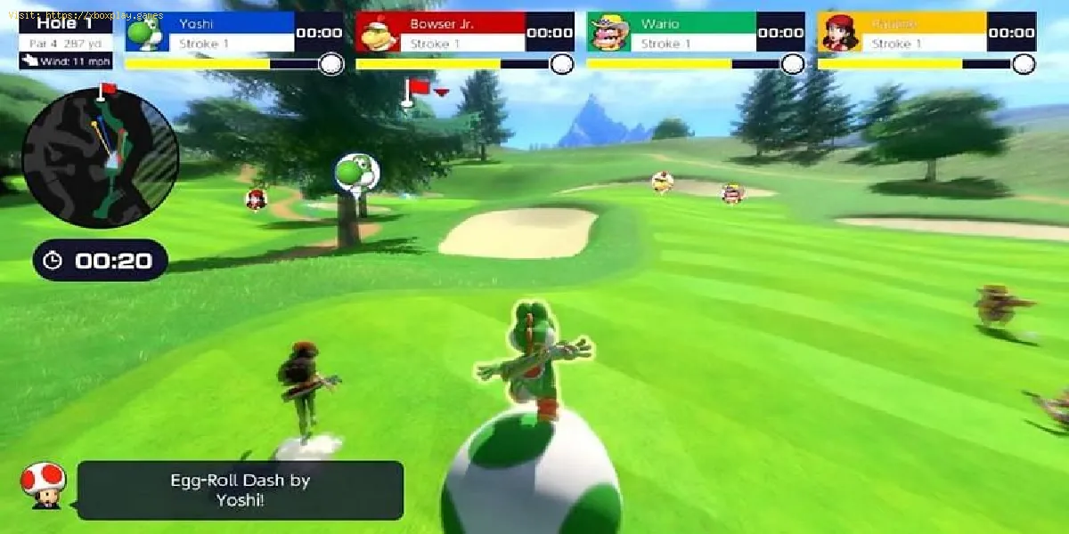 Mario Golf Super Rush: Como atualizar o super traço
