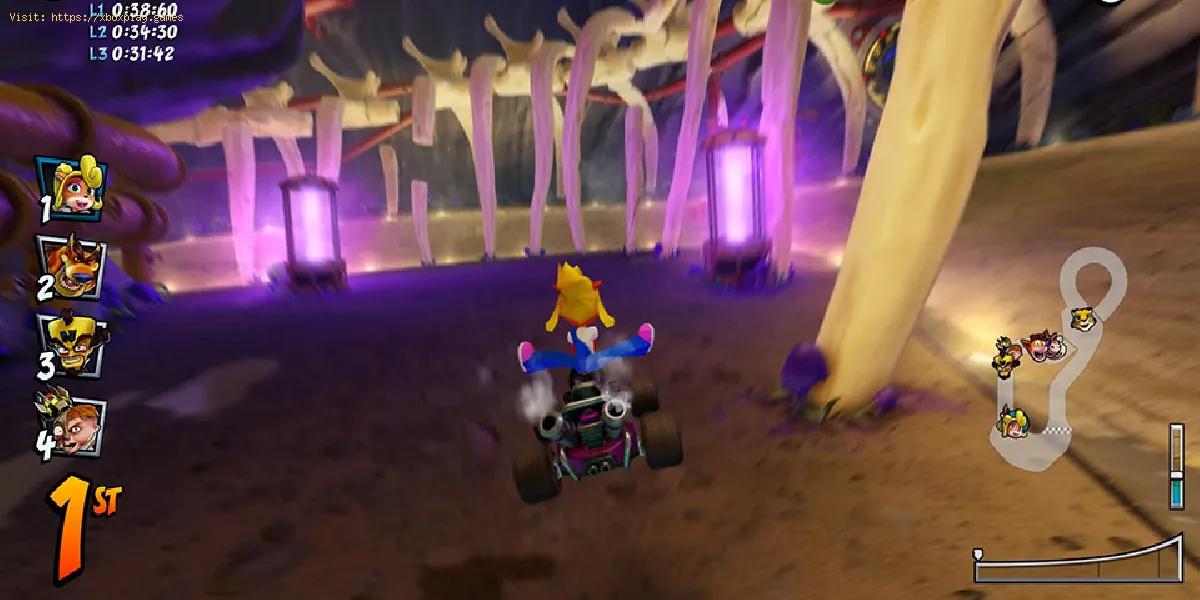 Crash Team Racing Nitro-Fueled - So finden Sie alle Verknüpfungen auf allen Strecken.