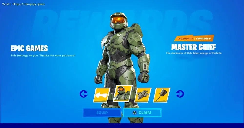 Fortnite: How to get Master Chief skin