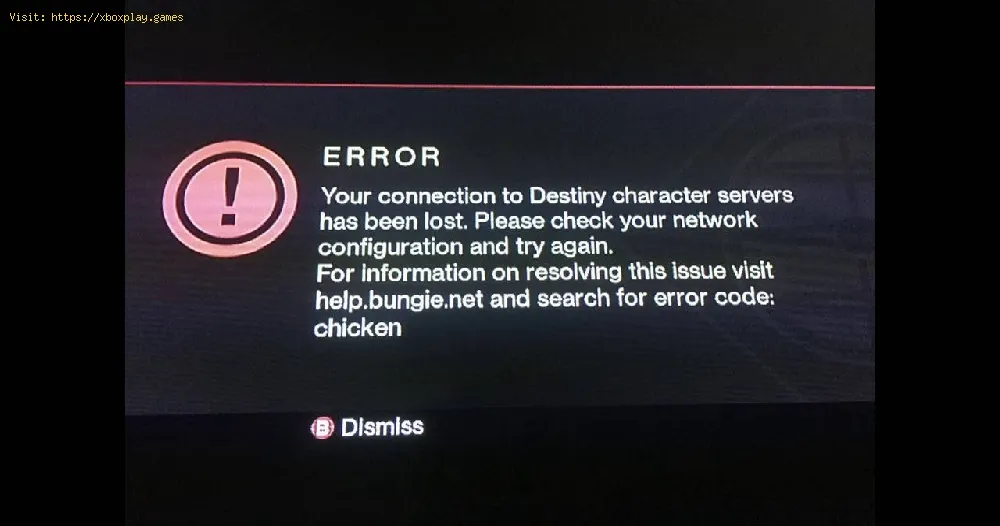 Destiny 2: How to fix  Error Code Chicken
