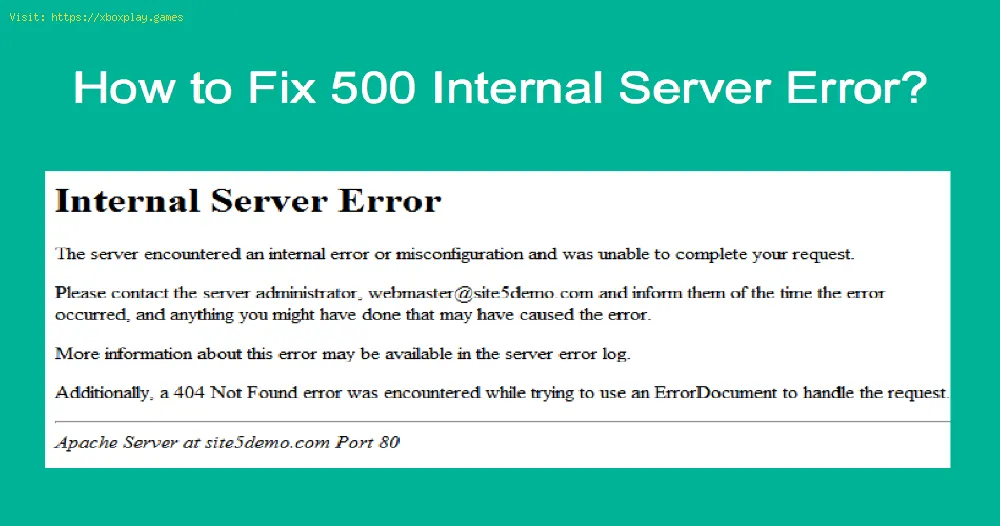 Mac: How To Fix 500 Internal Server Error