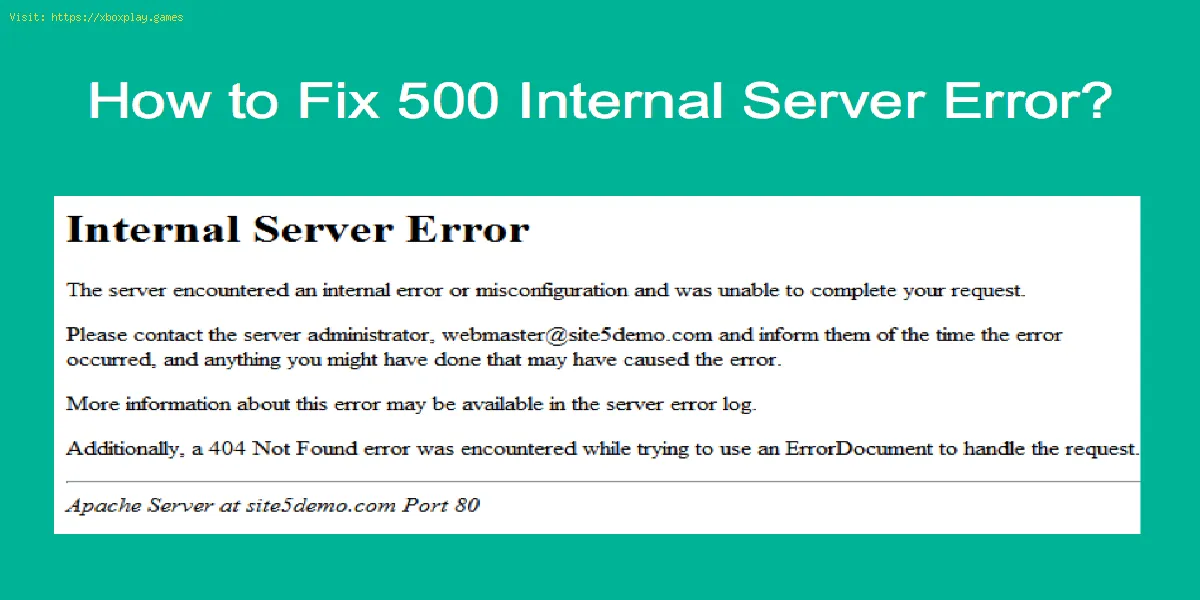 Mac: Cómo reparar el error interno del servidor 500