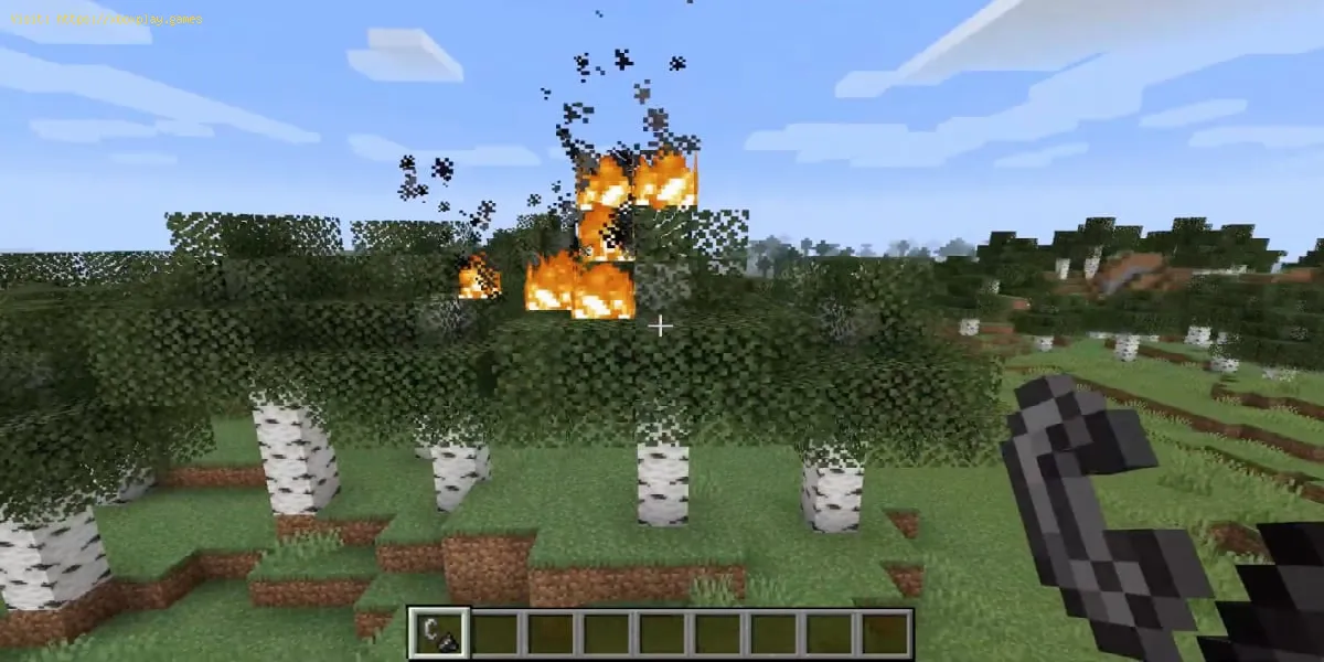 Minecraft: Wie man die Ausbreitung von Feuer löscht