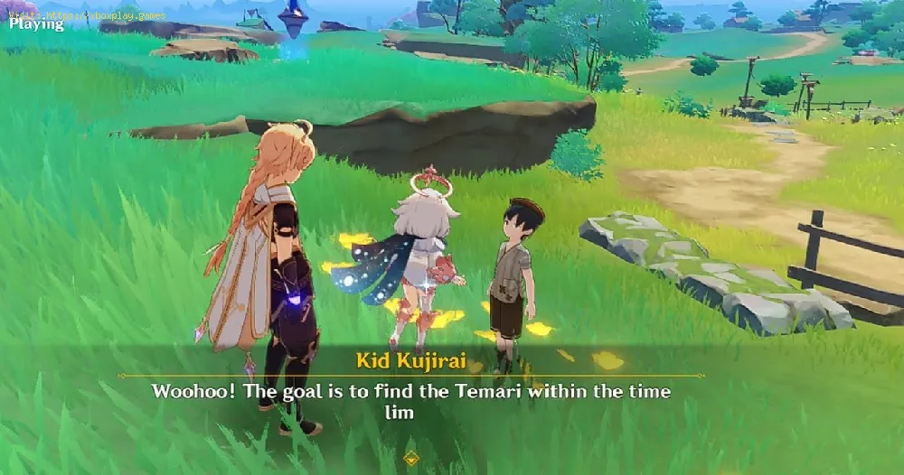 Genshin Impact：Kid Kujiraiを見つけて、Temariaミニゲームのロックを解除する方法