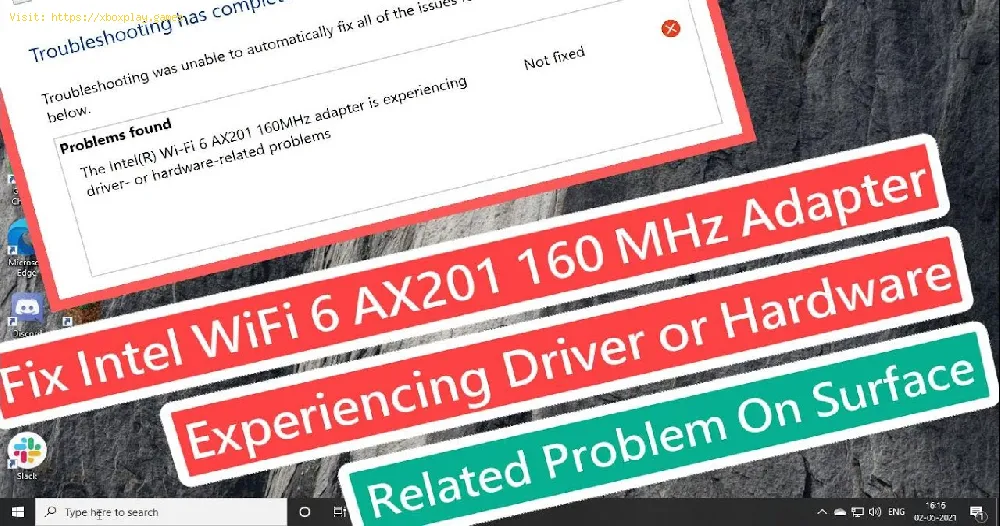 How to Fix Intel Wi-Fi 6 AX201 Adapter Driver Problem