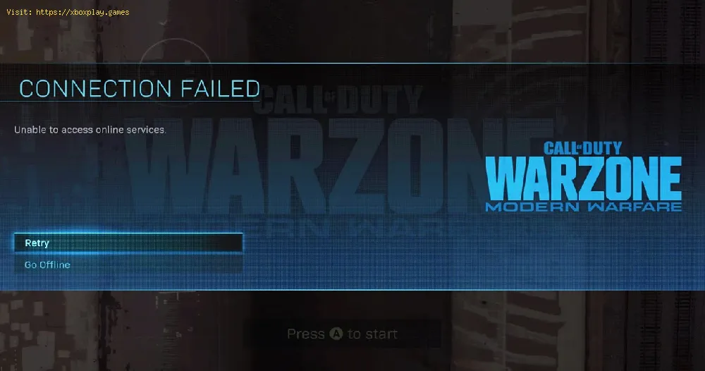 Call of Duty Warzone：「オンラインサービスに接続できません」というエラーを修正する方法