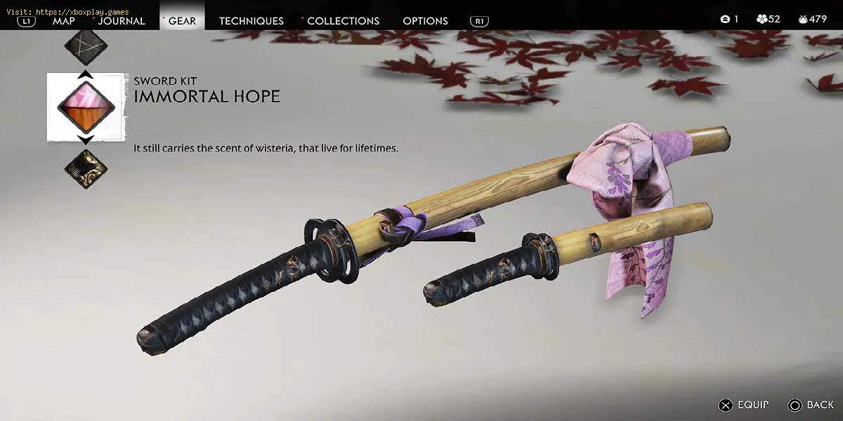 Ghost of Tsushima : où trouver le kit de l'épée de l'espoir immortel