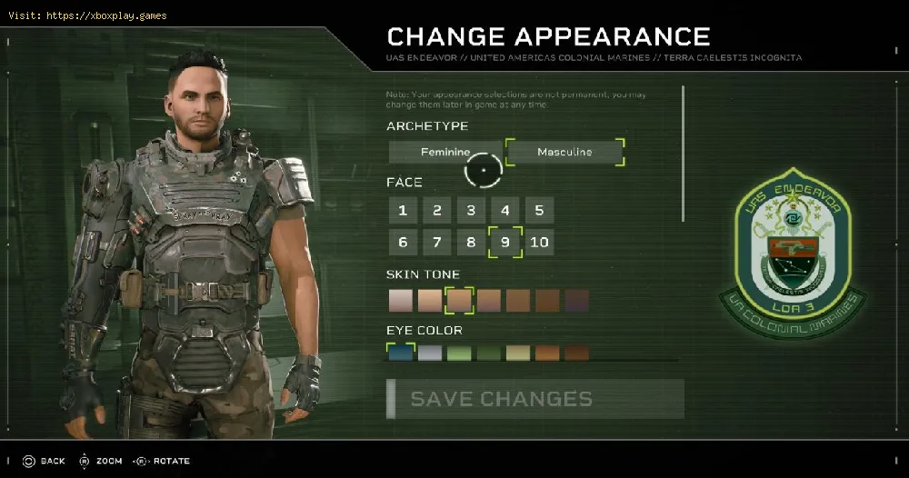 Aliens Fireteam Elite：キャラクターの外観を変更する方法