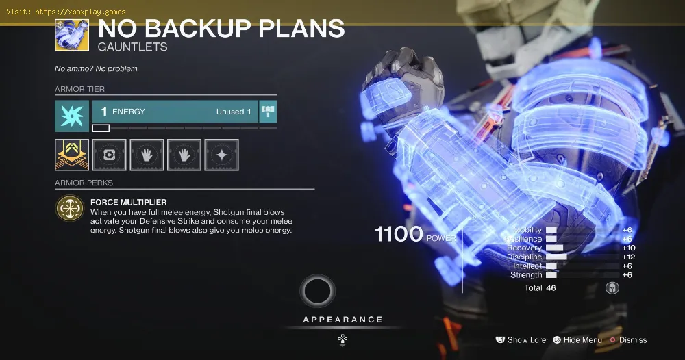 Destiny 2: How to Get No Backup Plans Exotic Gauntlets