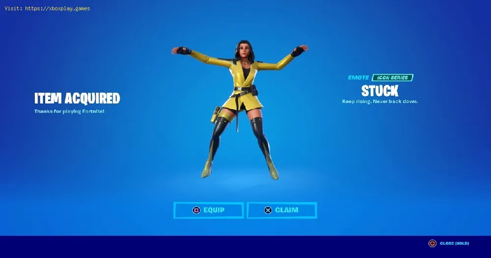 Fortnite: How to get the Stuck Emote