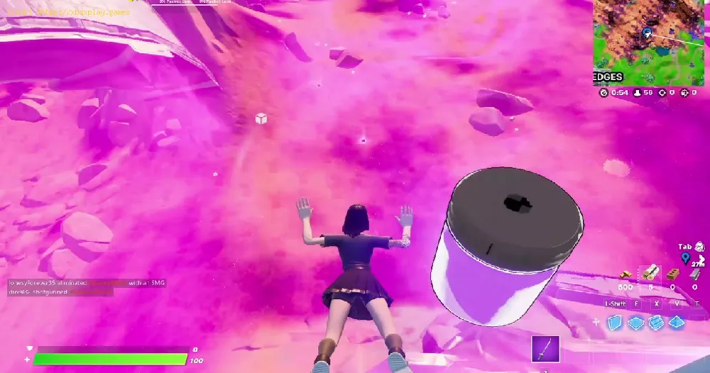 Fortnite: Where to find Bottles of Mezmerizing Violet at the wreckage south of Believer Beach