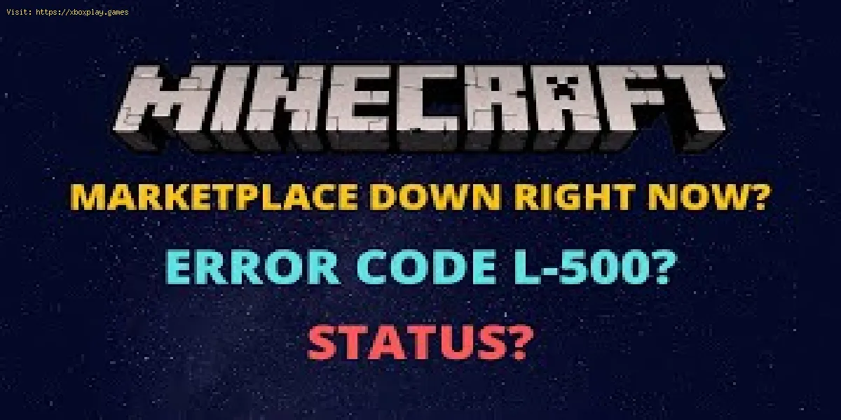 Minecraft: Cómo reparar el código de error l-500