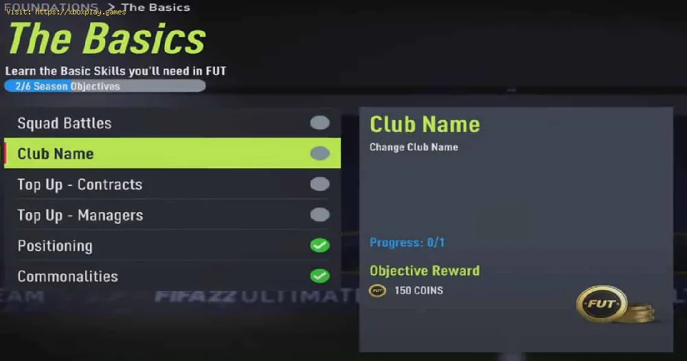 FIFA 22：アルティメットチームでクラブ名を変更する方法
