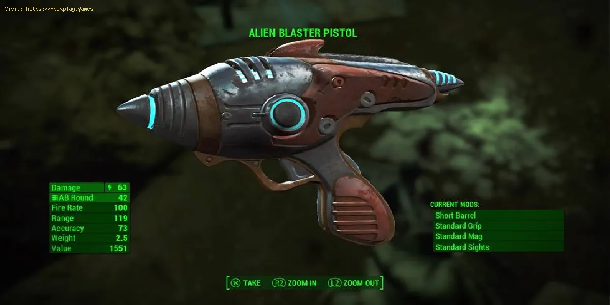 Fallout 76 : Où trouver le blaster extraterrestre