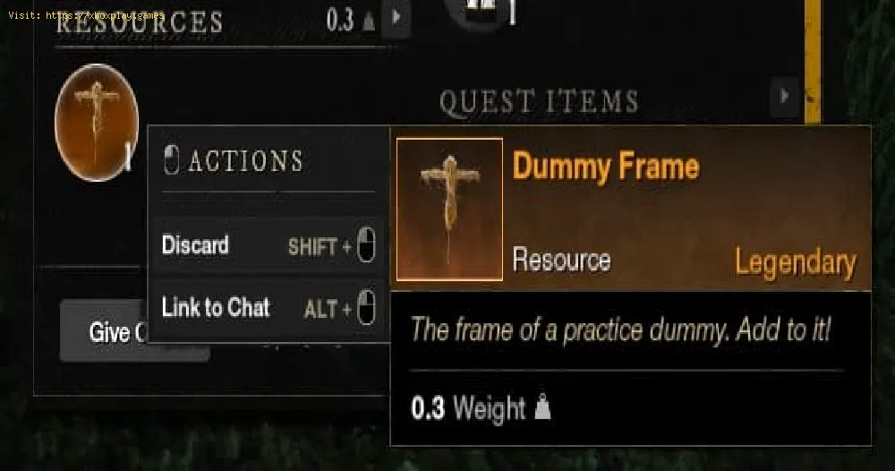 New World: How to Find a Dummy Frame