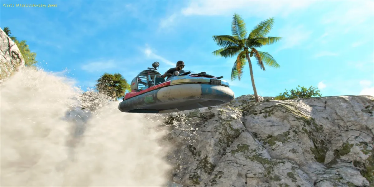 Far Cry 6: Como usar um aerobarco