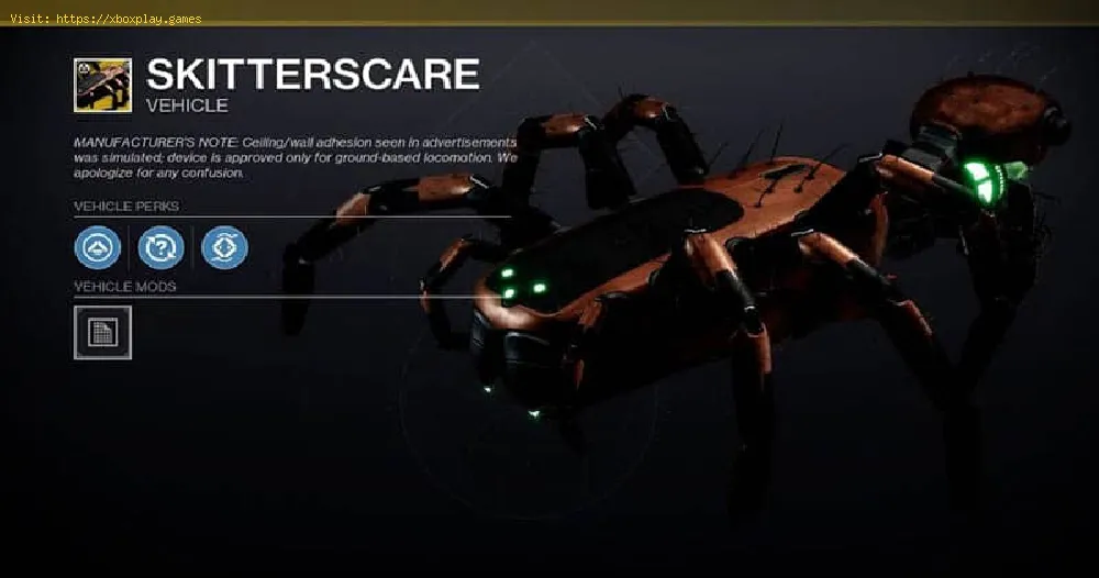 Destiny 2: How to get the Skitterscare Sparrow