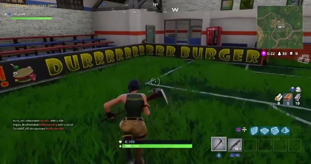 Fortnite Overtime Challenge: Where to Score a Goal on Indoor Soccer Pitch