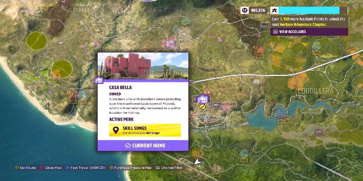 Forza Horizon 5: Onde encontrar a Casa Bella