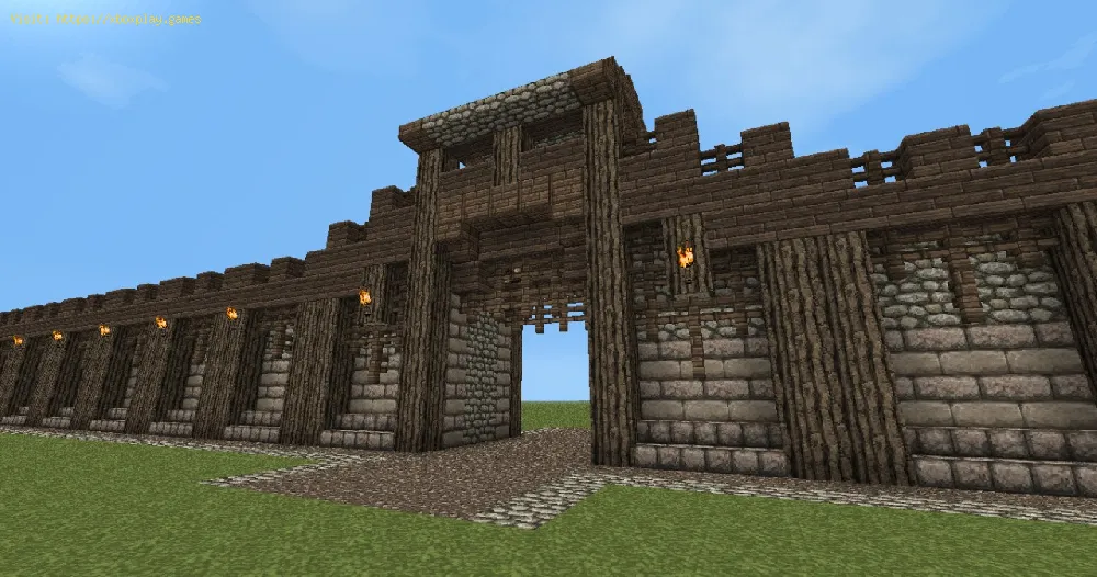 Minecraft: How To get A Medieval Wall