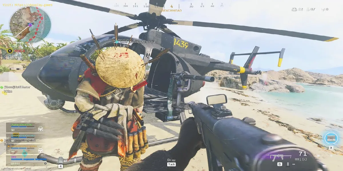Call of Duty Warzone Pacific : où trouver un hélicoptère