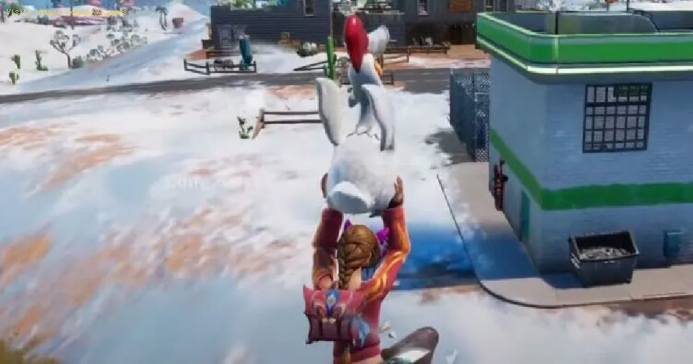 Fortnite: How to fly with a chicken in Chapter 3 Winterfest 2021