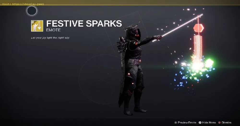 Destiny 2: How to get the Festive Sparks Emote