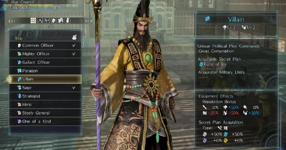 Dynasty Warriors 9 Empires: How to get secret plans