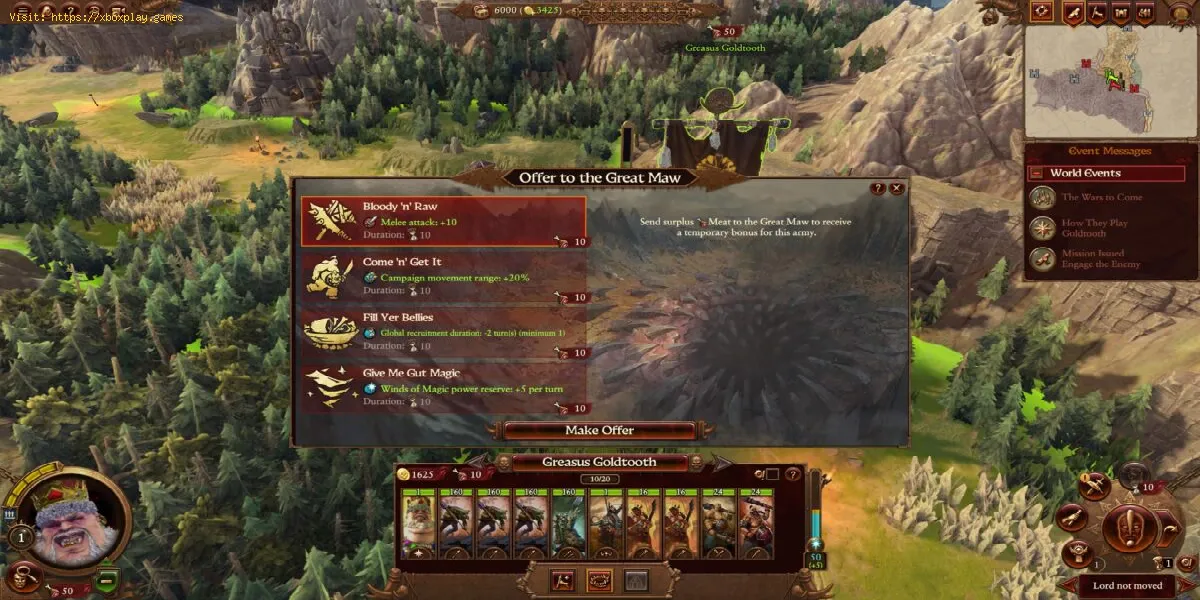 Total War Warhammer 3: Como conseguir comida para os reinos dos ogros
