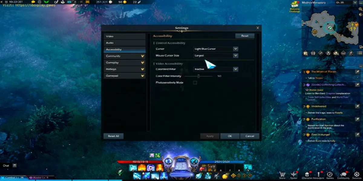 Lost Ark: Cómo cambiar el color del cursor