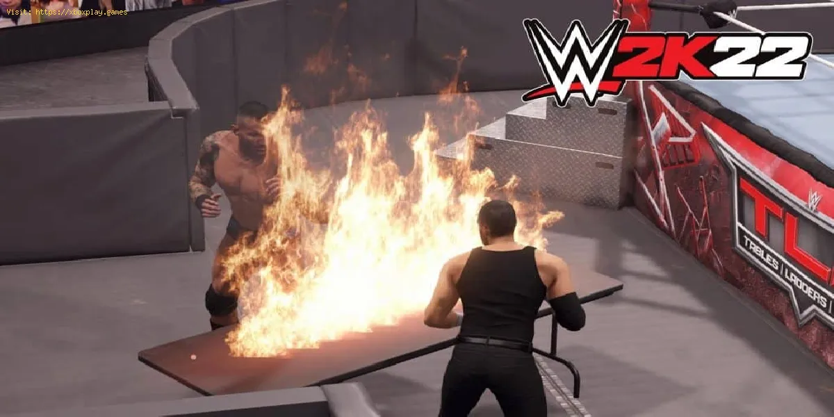 WWE 2K22: Como incendiar uma mesa