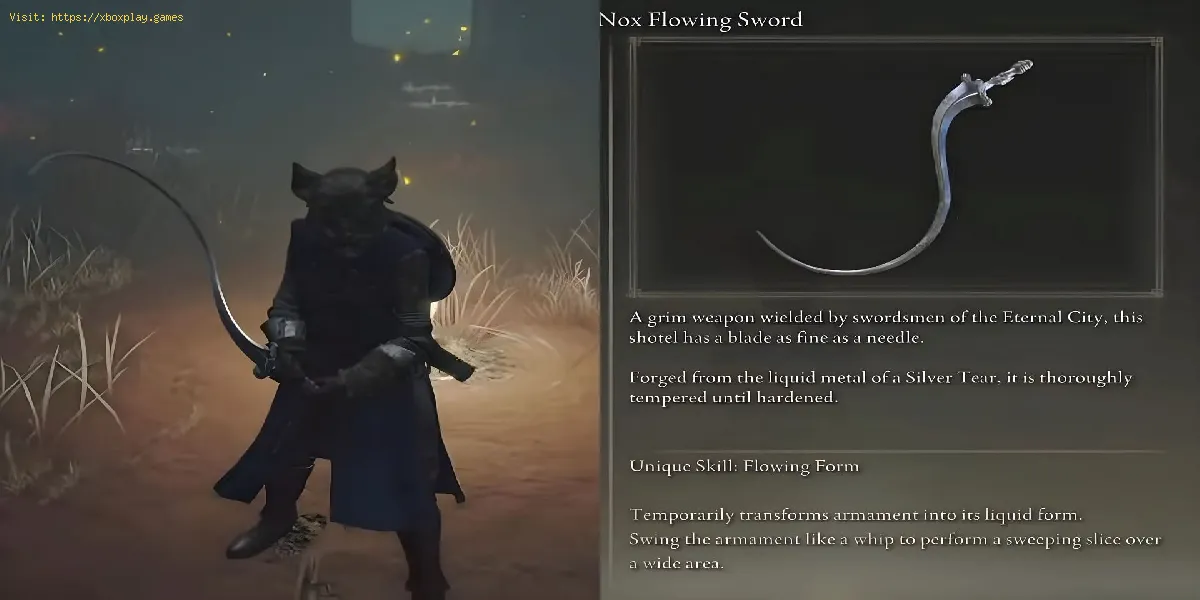 Elden Ring: come ottenere la spada fluente di Nox