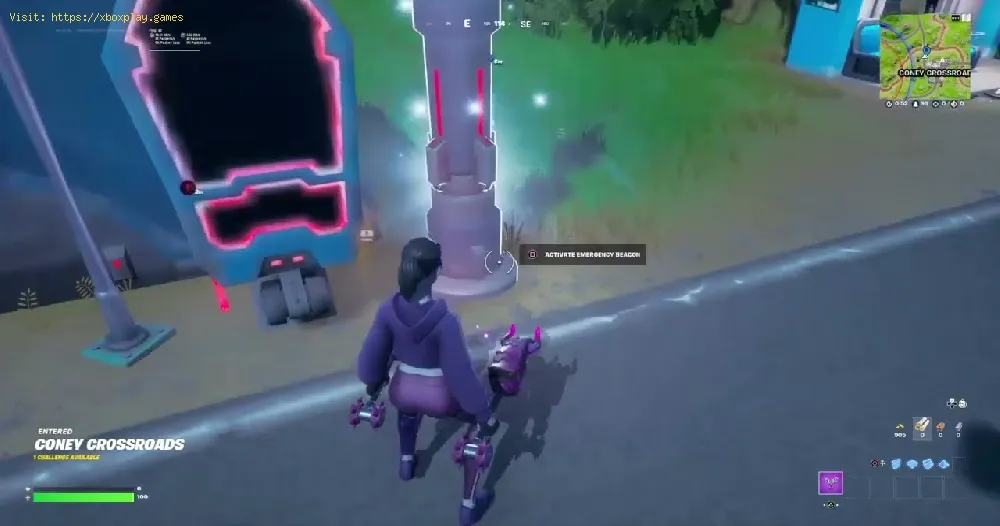 Fortnite: Where to Activate Emergency Beacon at Tilted Towers or Coney Crossroads