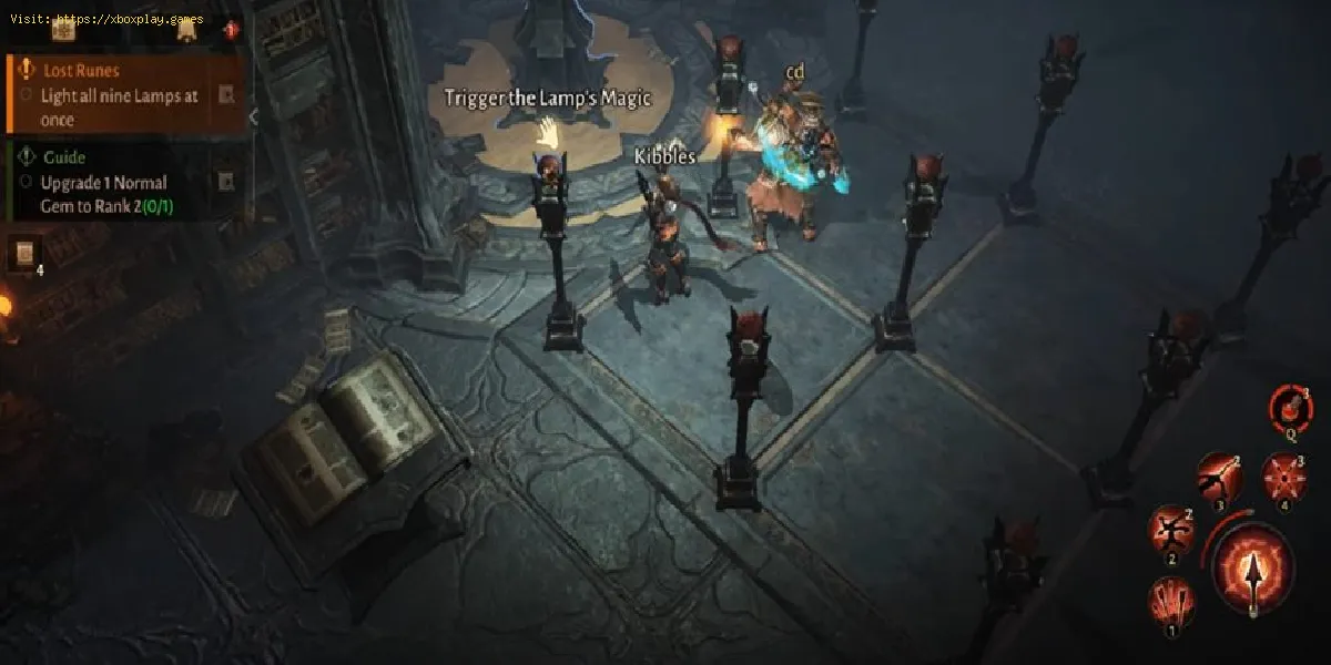 Diablo Immortal: Como resolver o quebra-cabeça Acenda todas as nove lâmpadas de uma vez