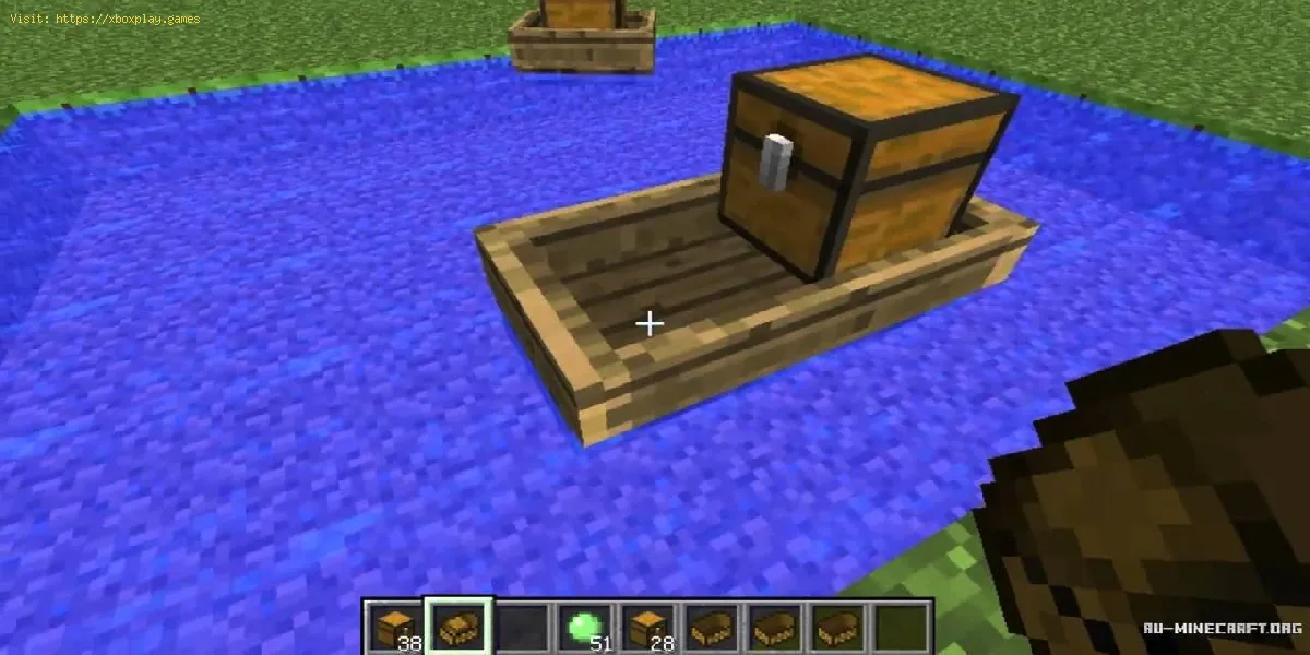 Minecraft: Cómo fabricar un bote con un cofre