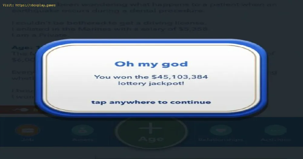 BitLife: How to win the lottery