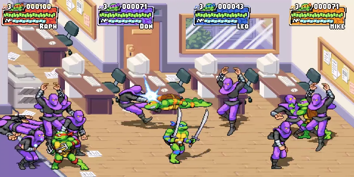 Teenage Mutant Ninja Turtles Shredder’s Revenge: Verwendung von Pizza-Boostern