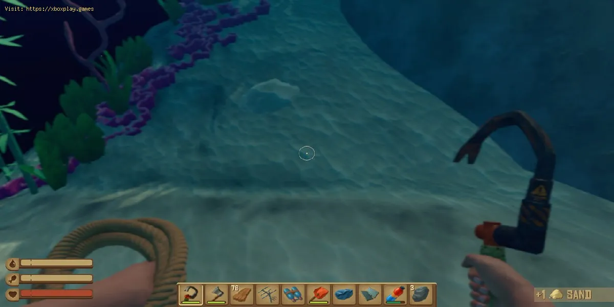 Raft: Cómo obtener arena