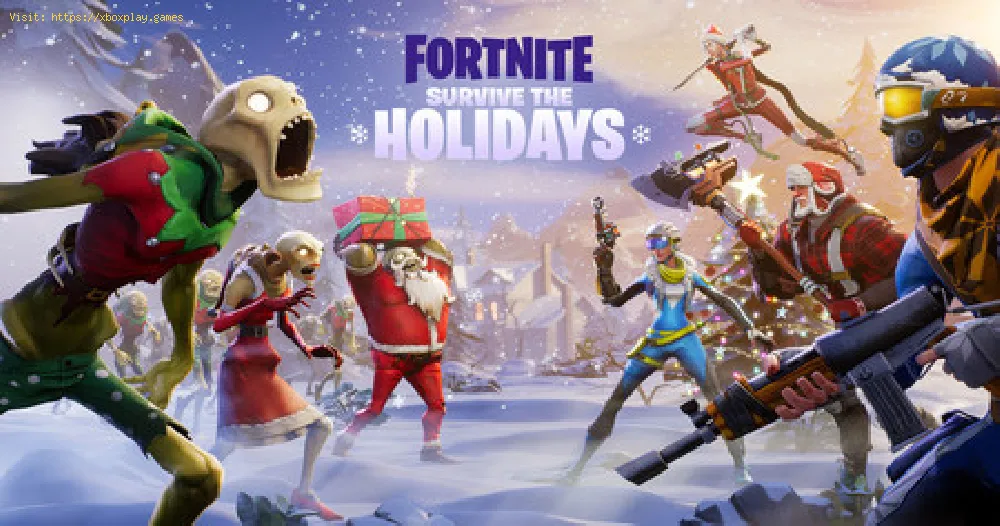 Fortnite completely covered in snow