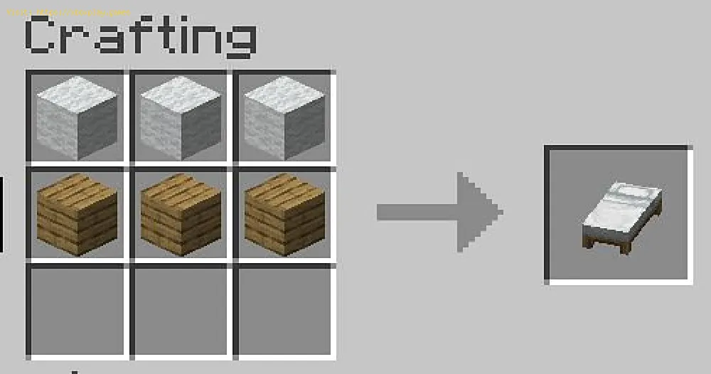 How to craft a bed in Minecraft