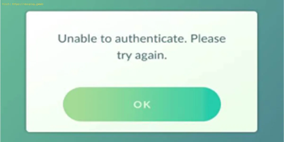Cómo solucionar el error de imposibilidad de autenticación en Pokemon GO