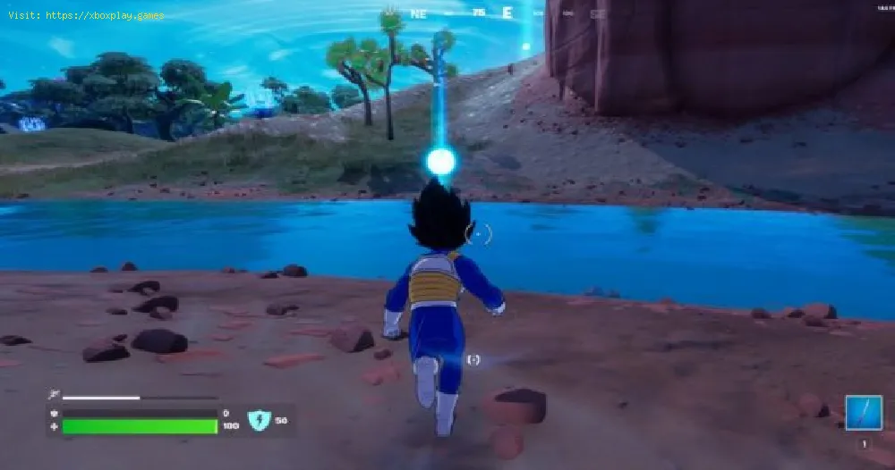 How to complete the desert time trial in the Fortnite Dragon Ball