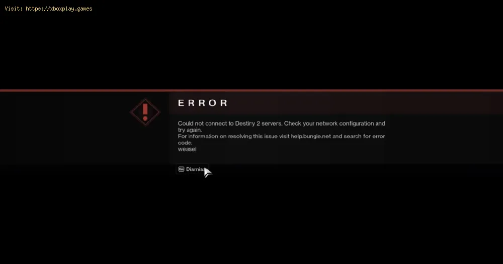 How to Fix Destiny 2 Error WEASEL